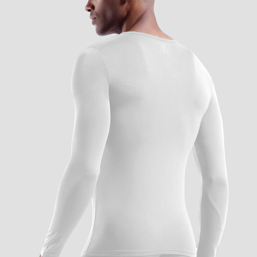 メンズ用、クルーネック、モダール素材のサーマルシャツ、スリム - Undershirt Crew Neck のレビューと価格